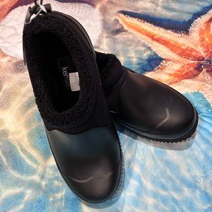 Kensie Ladies Rain Shoe, Carmella, Ladies' Size US 9, Black, In Box, New